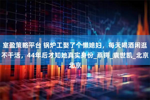 室盈策略平台 锅炉工娶了个懒媳妇，每天喝酒闲逛不干活，44年后才知她真实身份_蔡锷_袁世凯_北京