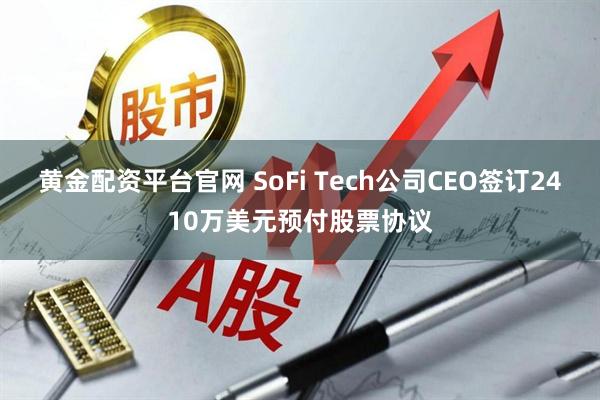 黄金配资平台官网 SoFi Tech公司CEO签订2410万美元预付股票协议