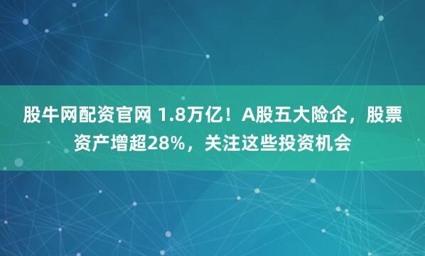 股牛网配资官网 1.8万亿！A股五大险企，股票资产增超28%，关注这些投资机会