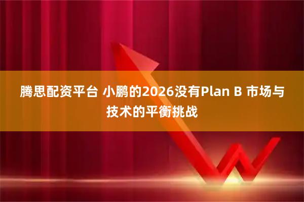 腾思配资平台 小鹏的2026没有Plan B 市场与技术的平衡挑战
